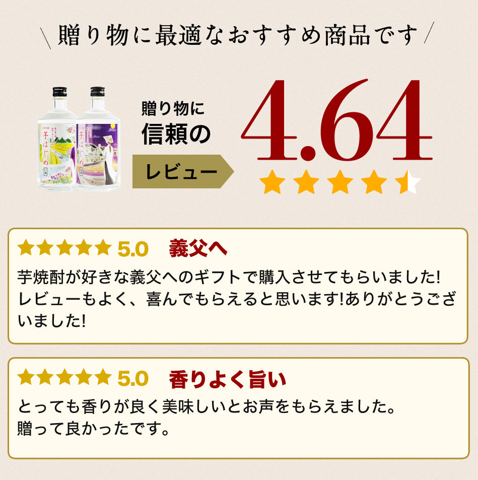 芋はじめ白麹と芋はじめ黒麹