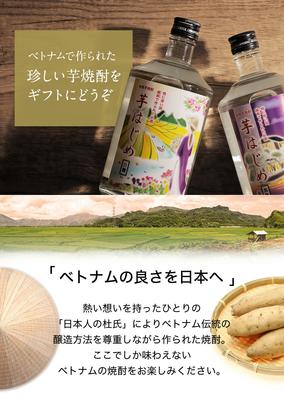 芋はじめ白麹と芋はじめ黒麹