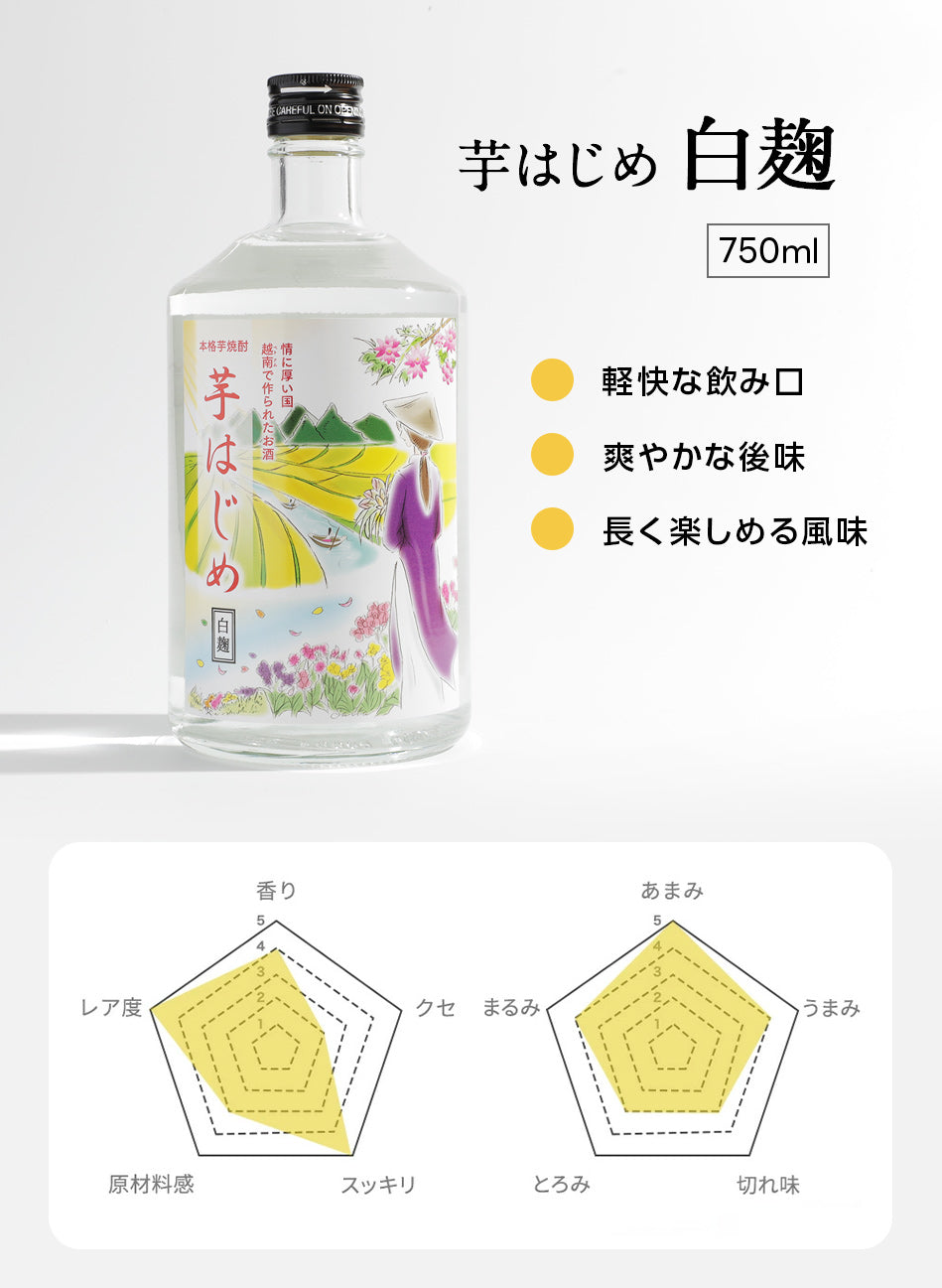芋はじめ白麹と芋はじめ黒麹
